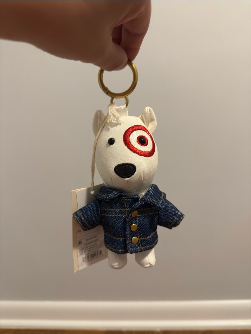 Target Blue Jeans Bullseye Bag Charm - Universal Thread™ Off-White
